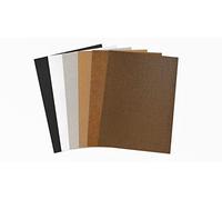 Brandalo® Vegan Leather - Washable Paper - 6 Sheets A3 30 x 42 cm at 0.55 mm Thickness - Washing Paper - Leather Paper - Handmade Label Design - DIY for Sewing, Crafting, Plotting, Printing etc.