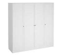 Brande Wardrobe With 4 Frame Doors In White