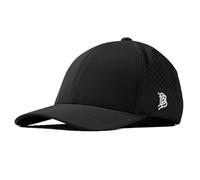 Branded Bills Bare Performance Hat, with Flexfit Sweatband, Adjustable Snapback, Comfort Stretch, Quick Dry, Water Repellent, Black, One size