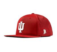 Branded Bills Officially Licensed x Indiana Hoosiers Flat Performance Collection Whiteout Indiana Team Logo PVC