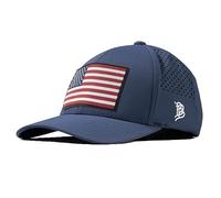 Branded Bills Salute American Flag Hats for Men, Curved Performance Cap