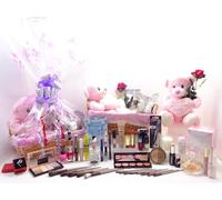 Branded Happy Mothers Day Hamper Gift Basket - 43pc Luxury Beauty Bundle, Perfume, Teddy, Candle, Makeup, Red Rose - Unique Gift For Mum