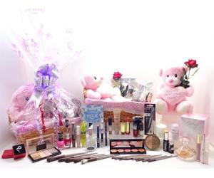 Branded Happy Mothers Day Hamper Gift Basket - 43pc Luxury Beauty Bundle, Perfume, Teddy, Candle, Makeup, Red Rose - Unique Gift For Mum