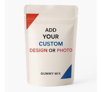 Branded Sweets Personalised Jelly Mix Gummies, Corporate Events, Weddings, Trade Shows, Custom Branded Sweet Pouches 35g