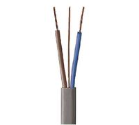 Branded Twin & Earth Cable - 2.5mm x 10 Metres, Grey, 24A, 3 Core, 16 AWG, Copper, Compatible with Domestic Appliances, Low Power Devices