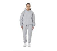 Branded Unisex Oversized Hoodie, Black Grey Cream Beige Lavender Royal Blue Navy, S-XXL, Cotton Polyester Blend, 330GSM, Casual Streetwear (Grey)