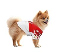 Brandenburg Flag Dog Shirt Vest - Summer Pet Clothes for Small Dogs, Suitable for Walking and Outdoor Activities