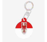 Brandenburg Flag Dog Tags Round Pet Tag,Acrylic Pet ID Tags Durable and Stylish,Perfect for Small to Large Pets