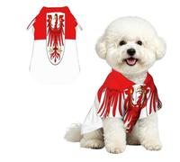 Brandenburg flag Hawaiian Dog Shirt Pet Clothes for Small Dogs Cats