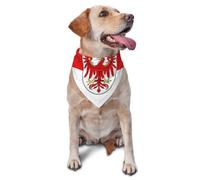 Brandenburg Flag Pet Bandana-Triangle Scarf for Cats Dogs Adjustable