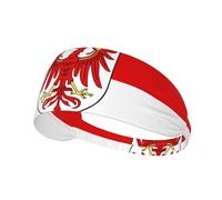 Brandenburg Flag Sports Head Tie for Men and Women-Headband Karate Tie Back Sweat Wicking Workout Head Band,Perfect for Running