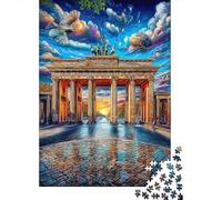 Brandenburg Gate 1000 Piece Jigsaw Puzzle with Whimsical Design - A Charming Challenge for Adults And Kids Age 14 Years Up38x26cm/1000pcs