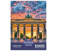 Brandenburg Gate 1000 Pieces Premium Jigsaw Building Age 12+ Quirky, Abstract Design, Home Decoration, Educational, Challenging 70x50cm/1000pcs