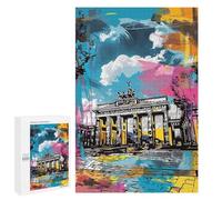Brandenburg Gate Art Print Wooden Art Puzzle, 1000 PCS for A Rewarding Weekend Challenge