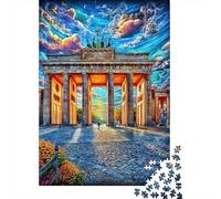 Brandenburg Gate Jigsaw Puzzles 1000 Pieces. Whimsical Challenge Toy for Adults Kids Age 14 Years Up 52x38cm/1000pcs