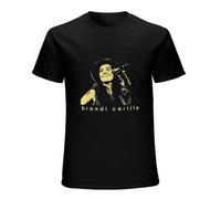 Brandi Carlile Mens Unisex T-Shirt Graphic Print Top Black Tee 3XL