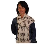 Branding House Dalmatian scarf with dogs on Hand Printed in the UK - Dalmatian gifts for women