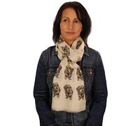Branding House Wire Haired Dachshund scarf with dogs on Hand Printed in the UK - Sausage Dog Dachshund gifts for women