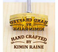 Branding Iron Durable Custom Metal Branding Iron Leather Stamps Wedding Stamps Personalized Branding Iron for Meat Wood Paper Plastic (1.5"x1.5")