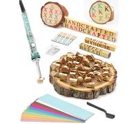 Branding Iron for Wood Colorful Electric Branding Iron Letters Numbers Kit for Wood Leather Hats DIY Crafts (1.2cm 26 Pcs Letters Colorful)