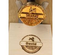 Branding Iron for Wood Custom Branding Irons Personalized Logo Heat Stamp for Woodworking, Leather Crafting BBQ (1.5inch/3.81cm)