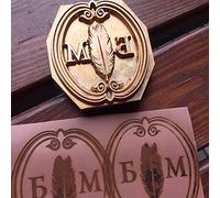 Branding Iron for Wood Custom Logo Branding Iron Personalized Branding Iron BBQ Leather Heat Stamp Including The Handle (1"x1")