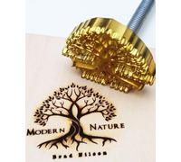 Branding Iron for Wood, Personalized Logo Metal Branding Iron Wood Burning Stamp for Leather Meat, Handcrafted Design (1.5inch/3.81cm)