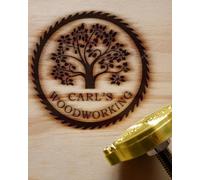 Branding Iron for Wood with Custom Logo Branding Iron for Woodworkers and Craft Lovers (2.5inch/6.35cm)