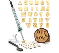 Branding Irons Mini Letter and Number Branding Iron for Wood Leather Hats BBQ Bread with a 60W Electric Branding Iron (1.6cm Letter)