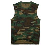 Brandit sleeveless Shirt, Woodland, size L