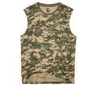 Brandit sleeveless Shirt, grey/beige, size S