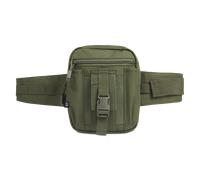 Brandit Waistbelt Bag Allround Belt Bag with Additional Bottle Holder for Outdoor Use, Olive, Einheitsgröße EU, Classic