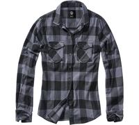 Brandit Amy Flannel Checkshirt Flanel Shirt black grey XL