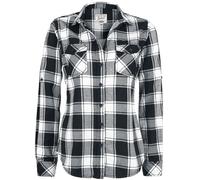 Brandit Amy Flannel Checkshirt Flanel Shirt black white 3XL