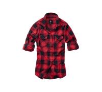 Brandit Amy Flannel Checkshirt Flanel Shirt black red XXL