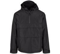 Brandit Arctic Windbreaker Mens Fleece Lined Hooded Windproof Black