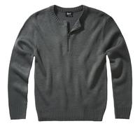 Brandit Armee Pullover Troyer Swiss Army Mens Jumper Knitwear Sweater Anthracite