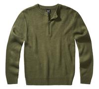 Brandit Armee Pullover Troyer Swiss Army Mens Jumper Knitwear Sweater Olive