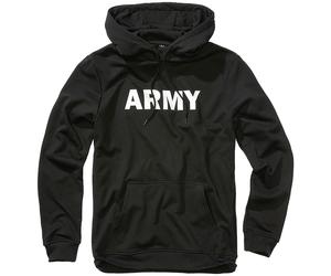 Brandit Army Hoodie Mens Minimalistic Warm Kangaroo-Pocket Outdoor Black