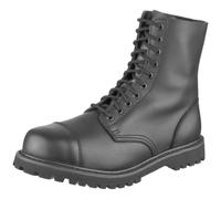 Brandit Army Military Phantom Boots Cadet Police Guard Leather 10 Eyelet Black