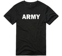 Brandit Army T-Shirt Mens Casual Minimalistic Simple Tactical Slogan Black