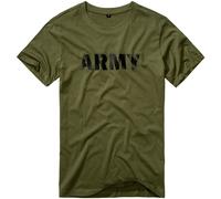 Brandit Army T-Shirt Mens Casual Minimalistic Simple Tactical Slogan Olive