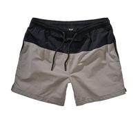 Brandit Basic Swimshort Mens Water Sport Shorts Holiday Swim Black/Grey