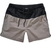 Brandit Basic Swim Shorts, black/grey, size S