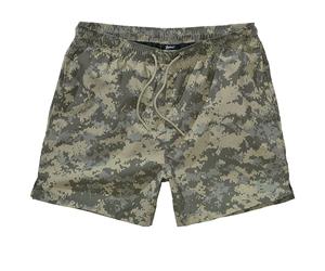 Brandit Basic Swimshort Mens Water Sport Shorts Holiday AT-Digital Camo