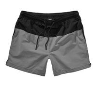 Brandit Basic Swimshort Mens Water Sport Shorts Holiday Swim Black/Grey