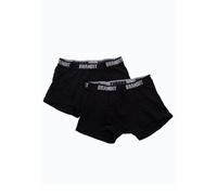 Brandit - Boxer Logo 2er Pack Black/Black - Boxershorts - black - XXL - 95% Cotton, 5% Elastane XXL
