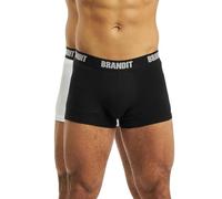Brandit Boxer Shorts Logo 2 pack - Black/White