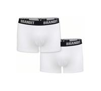 Brandit Boxershorts Logo 2er Pack in White+White