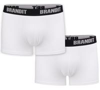 Brandit Boxershorts Logo 2er Pack in White+White
